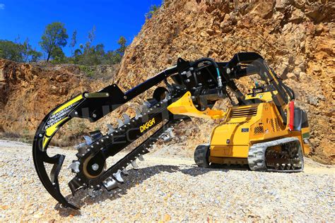 mini trench excavator|digga bigfoot trencher.